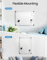 Magnetic White Board Kit for Wall, 24" x 18", Includes 1 Dry Eraser, 2 Multicolor Markers, 4 Magnetic Pins, Aluminum
