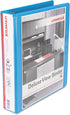 Universal UNV20723 11 in. x 8.5 in. 1.5 in. Capacity 3 Rings Slant D-Ring View Binder - Light Blue