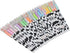 Yansanido 24 Pcs Kawaii Cow Design Gel Pen, 12 Colors for Office School Home Travel and Gift