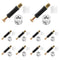 10 Set 40mm Cam Lock Screws, 3 in 1 Cam Lock Fasteners, Cam Fitting with Dowel and Nut for Cabinet Drawer