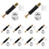 10 Set 40mm Cam Lock Screws, 3 in 1 Cam Lock Fasteners, Cam Fitting with Dowel and Nut for Cabinet Drawer