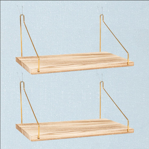 KjsEphitelian 2-Pack Cubicle Shelf For Fabric Walls With Hooks12x6.0in Wooden Cubicle Shelf Hanging