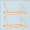 KjsEphitelian 2-Pack Cubicle Shelf For Fabric Walls With Hooks12x6.0in Wooden Cubicle Shelf Hanging