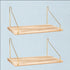 KjsEphitelian 2-Pack Cubicle Shelf For Fabric Walls With Hooks12x6.0in Wooden Cubicle Shelf Hanging