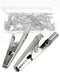 25 Pcs 2 Inches Metal Alligator Clip Spring Clamps, Silver Tone Nickel Plated for Laboratory Electric Testing Work