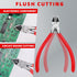 HAUTMEC 5" Precise Small Flush Cutting Wire Cutter Plier 2PCS with Location Pin for Fine Shearing