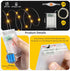 LitHome 4 Pack 20 60 2 Warm White Fairy Lights Battery Operated, FT LED Twinkle Lights Battery Operated Modes