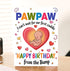 Moonlit93 Pawpaw - I Can't Wait For Our First Cuddle Happy Birthday From The Bump! Card - Ideas Birthday Card