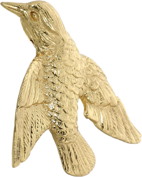 Kichvoe Brass Bird Shape Cabinet Knob Decorative Drawer Pulls Vintage Kitchen Hardware