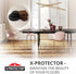 235 pcs Brown & Black Felt Furniture Pads by X-Protector for Hardwood Floors - Ideal Protectors for Furniture