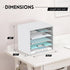 SUPEASY 5 Tier Wood Desk Organizer, Paper File Organizer for Desktop, Literature Mail Sorter for Office School & Home