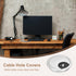 uxcell 4Pcs Cable Hole Cover - 2-3/8 Inch ABS Silver Desk Grommet for Office Computer Wire Organizer