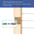 5 Pair Cable Railing Kit, Invisible Crimp Fitting Hardware for Wood Post of 1/8" T316 Steel