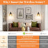 15 VerRon Rechargeable Battery Operated Wall Sconce with Amber Glass Lampshade, Wireless Wall Scone Decor with Remote