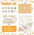 ROLYTA 24 Pack Floral Thank You Cards with Envelopes, Blank Inside Wildflower Note Cards with Stickers for Wedding