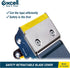 Excell Anti-Backflow Metal Tape Dispenser (2" Wide) for Packaging, Moving, and Box Sealing (Tape Gun + 1 Tape)