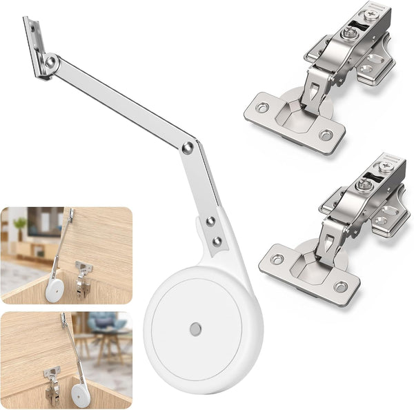1 Pack with Hinges, Soft Close for Toy Boxes,Heavy Duty Lid Support