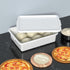 Loiycg 3 Pack 13 Food Service Bus Tubs with Lids, L Plastic Meat Mixing Tub, White