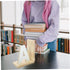 Decorative Wooden Bookends - A-Shaped Book Caddy for Desk Organization