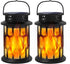 Solar Lights for Outside, Upgraded Solar Lanterns Flickering Flame Outdoor Waterproof Hanging