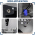 Vifmy Kit(300 M3 M4 M5 M6 M8 M10 M12#8-32#10-24 1/4"-20 5/16"-18 3/8"-16 304 Set Metric & SAE Rivet Nut Assortment