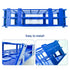 3 Packs Blue Plastic Test Tube Rack, 21 Holes Holder for 30mm Tubes, Detachable