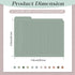 Cholemy 48 Pack Manila Lined File Folders, 1/3 Cut Tab, Heavyweight Paper, 9.5 x 11.5 Inch, Gentle Colors