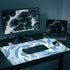 Fluid Pattern XXL Mouse Pad, Super Thick Waterproof Large Gaming Mousepad with Non-Slip Base
