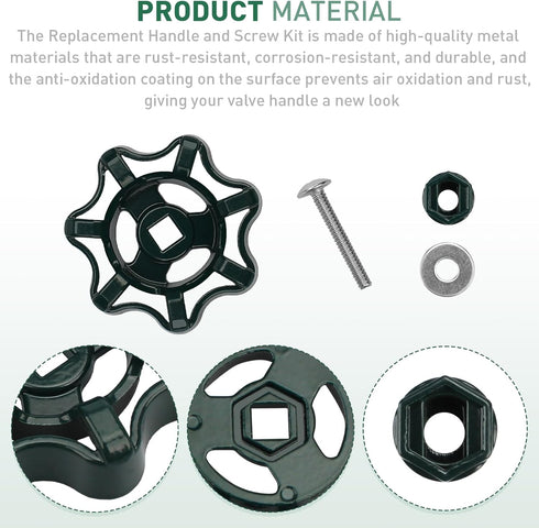 C-134KT-805 Hose Bib Repair Kit - Outdoor Faucet Handle for PRIER-C-134KT-805 with Universal Design Adapter
