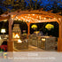 48ft 23+2 Bulbs, Dimmable 1W 60LM 2200K Outdoor String Lights with Spare Shatterproof Waterproof, LED Warm Glow