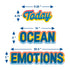 Eureka Seas The Day Ocean of Emotions Mini Bulletin Board Set with 31 Pieces for Classroom Decorations