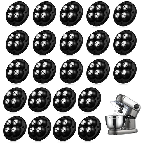 Appliance Slider for Kitchen Appliances, Self Adhesive Caster Wheels, 360° Swivel Mini Ball Transfer Roller, 24 PCS