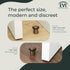 EVI Hardware Door Stop, Threaded Base, Natural Silicone Rubber, Brass, Includes Screw + Fixing Plug, Mod. I-108