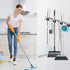 2 Pack 4 5 nacena Broom Holder Wall Mount Mop Hanger, Stainless Steel Racks Hooks Self Adhesive Heavy Duty Tool