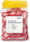 100 Pack PTFE Syringe Filters, 0.45µm 33mm Hydrophobic Filtration Non-Sterile Red