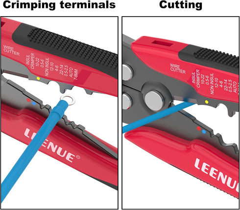 Self Adjusting Wire Stripper 3 in 1 for 10 AWG to 22 AWG Speaker Wire, Electrical Wire Stripping Tool