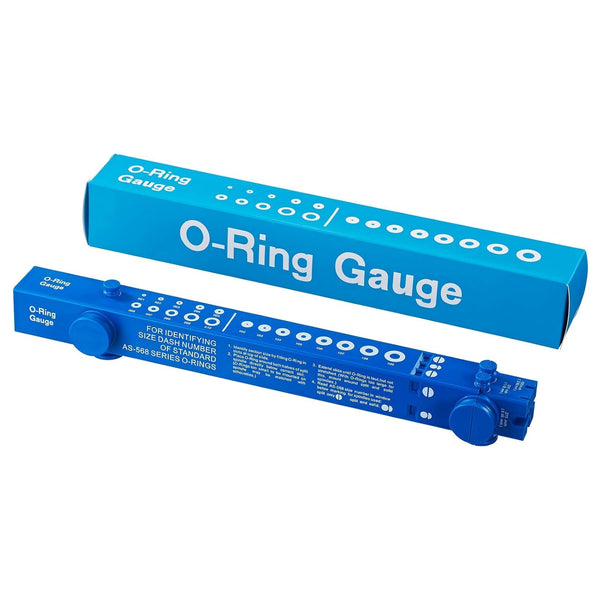 O-Ring Gauge, Telescoping Plastic Gauge for Measuring O Rings Inner Diameter, OD, Thickness, Blue