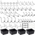 FRIMOONY Pegboard Hooks with Bins, 117 PCS, for Organizing Various Tools, 60 Peg Locks Included