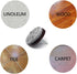 Nail on Felt Pads Furnigear Furniture Pads, 24Pack Chair Felt Pads for Hardwood Floors (1-1/2", Gray)