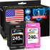 Cartlee Compatible Ink Cartridges Replacement for Canon 245 and 246 PG-245xl CL-246xl (2 Pack) for iP2820 MG Series