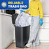 (500 Pack) 30 Gallon Clear Trash Bags, 10 Mic, High-Density, Fits Round and Square 20-30 Gal Trash Cans, 30” x 36”