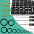 1540 Pcs 32 Size O-Rings Kit, Nitrile Rubber Assortment for Various Vehicle Repair and Plumbing Sealing