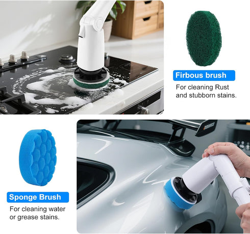 BCQDOL Set, 10 Electric Spin Scrubber Replacement Brush Heads Piece Replacement Brush Cleaning Kit for Cordless Power