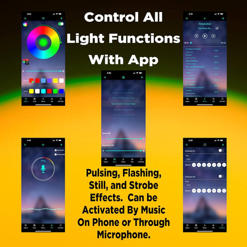 Onveta Lighting Sunset Remote-16 Setting-Golden Lamp with Phone APP Colors LED Projection Light-Ambient Lighting Mood