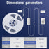 16.4ft 1123 Lumens,Dimmable, 14W, 24V MYPLUS Under Cabinet LED Lights, LED Strip Lights, Tunable Color Temps and Bright