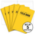 Elan Publishing Company Pocket Journal/Field Notebook - 3.5"x5.5" - Yellow - Lined Memo Book - Pack of 5