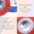 Swpeet 3Pcs 3Inch Abrasive Nylon Wheel Brush Set, 80# 120# 240# for Rust/Corrosion/Paint Removal