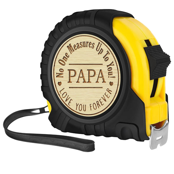 Papa Gifts for Grandpa, Best Papa Gifts from Grandchild, Christmas Birthday Gifts, Engraved Tape Measure 25 FT