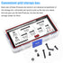 DYWISHKEY 360 Pieces M3 Hex Button Head Cap Bolts Screws Nuts Kit, 10.9 Grade Alloy Steel with Hex Wrench