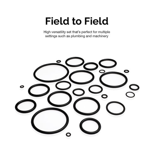 NEIKO 50444A Rubber O-Ring Assortment Kit, 32 Metric Sizes, Buna-N Gasket Sealing Rings, 419-Piece
